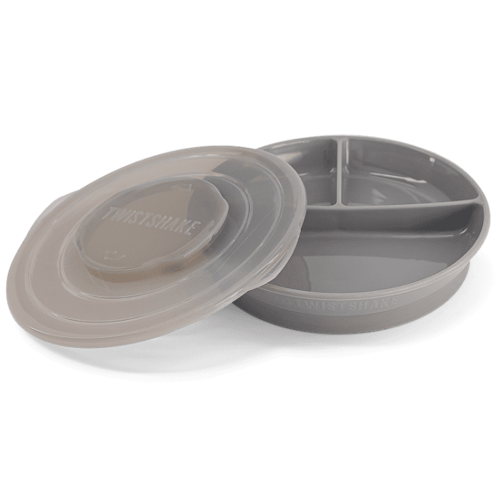 Plato con compartimentos